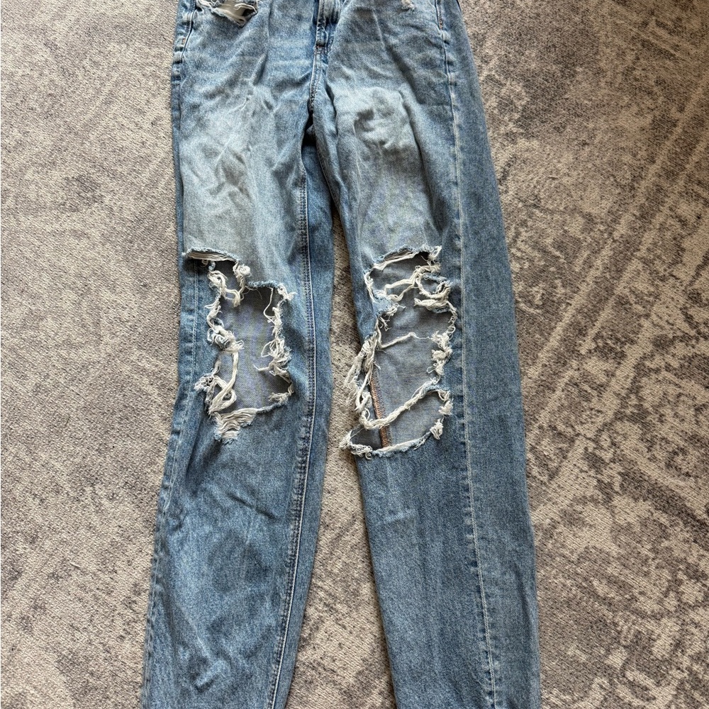 American Eagle Outfitters Blue Denim Jeans strigid size 00
